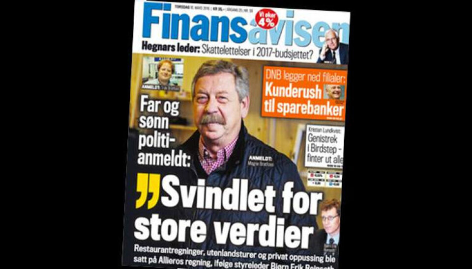 Ailliero: Svindel. Bratfoss: Hevnaksjon