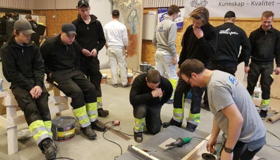 Ungdommene overrasket over allsidigheten i maleryrket