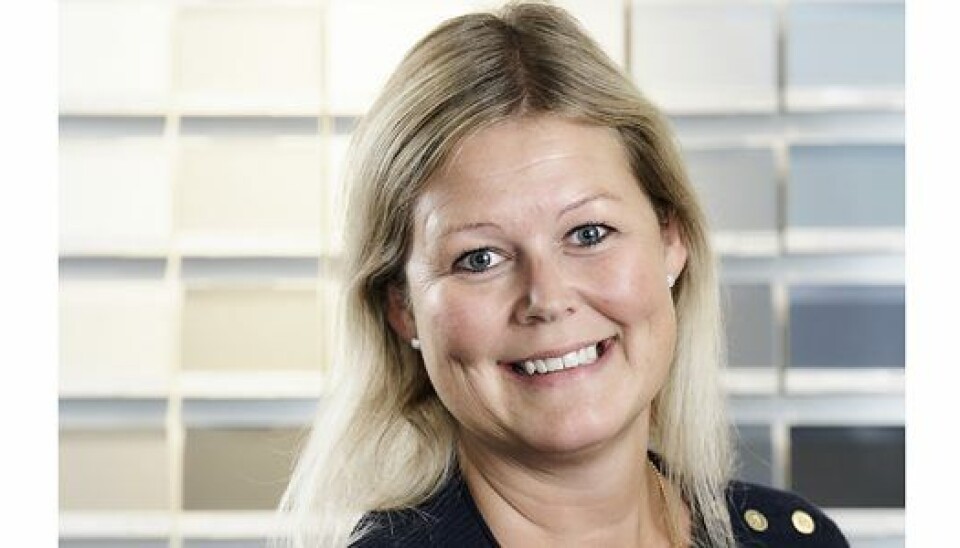 KONKURRANSEFORTRINN: – Jeg tror det kan gi malerne et godt konkurransefortrinn å være oppegående på miljøområdet. Det er ikke noe som komme til å forsvinne med det første, sier Jannicke Gulbrandsen i Jotun. (Foto: Morten Rakke Photography)