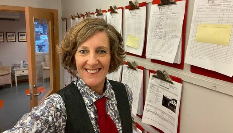 ØNSKET: – Spør du gutta, vil de veldig gjerne ha jenter inn i bransjen, mener Anna Furhoff Jensen i Malermestrene Jensen. (Foto: Privat)
