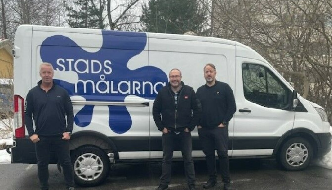 INNLEMMES: Daglig leder Uffe Jillefors i Stadsmålerna Bygg & Fasad i Stockholm. INNLEMMES: Daglig leder Uffe Jillefors i Stadsmålerna Bygg & Fasad i Stockholm.