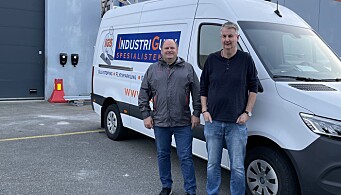 INNLEMMES: Daglig leder Per Olav Jensen (f.v.) og driftssjef Geir Rune Berg i Industrigulvspesialisten i Bergen blir nå en del av Håndverksgruppen.