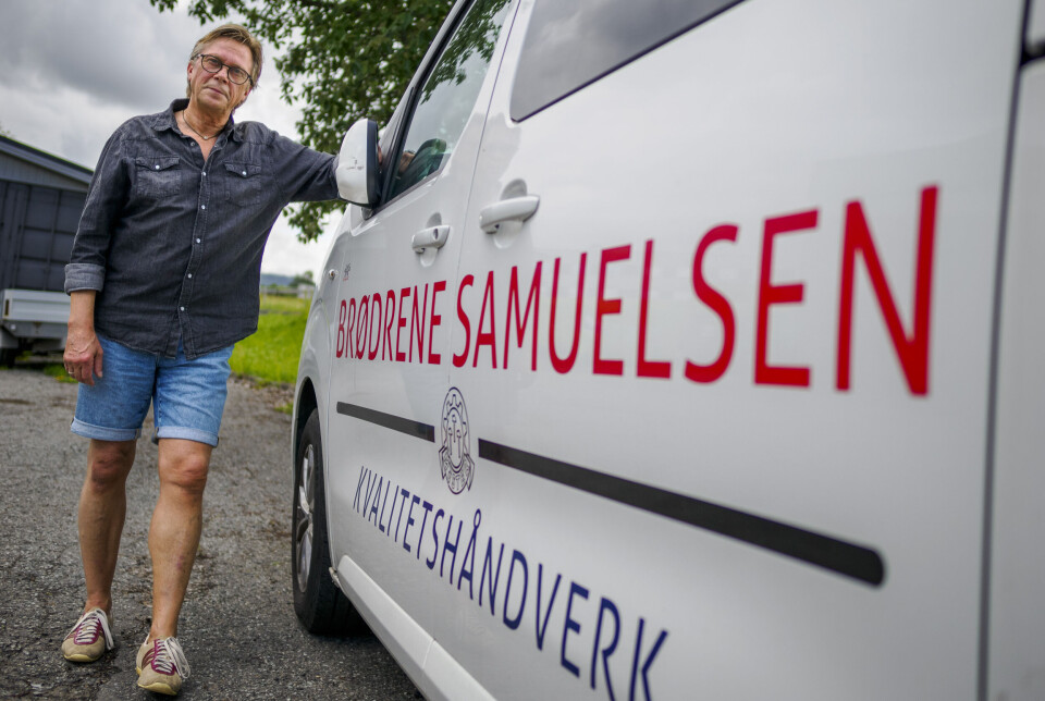 LYKKELIG SOM PASSE STOR: Det har aldri vært noe mål for Brødrene Samuelsen å bli et digert firma. Det er viktigere å skape en god arbeidsplass der folk trives, mener Baard.