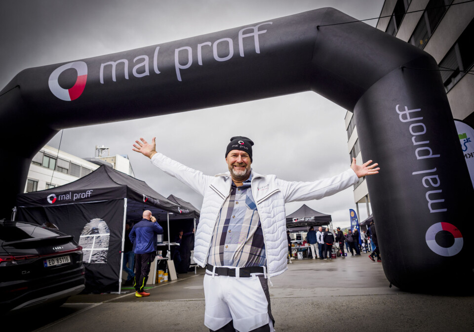 VELKOMMEN: Salgsdirektør Terje Langmoe ønsker bransjen velkommen til Mal Proffs omreisende møteplass.