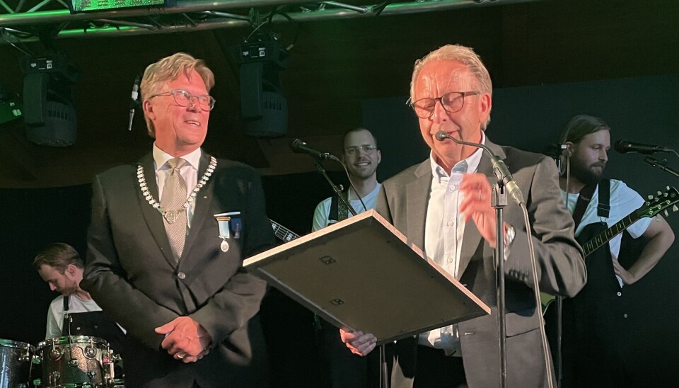 Rolf Simpson fikk styrets diplom blant annet for sitt langvarige arbeid med standardisering og kursvirksomhet.